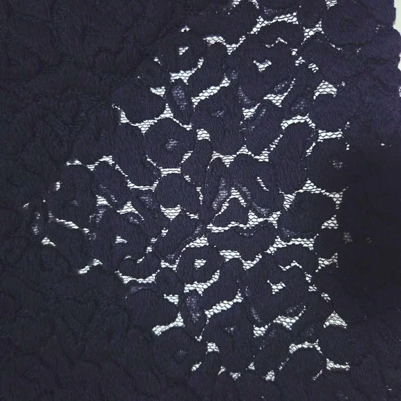 Vince Navy Lace Knit Sweater Dress Long Sleeve Crew Neck‎ Size S - Picture 8 of 10